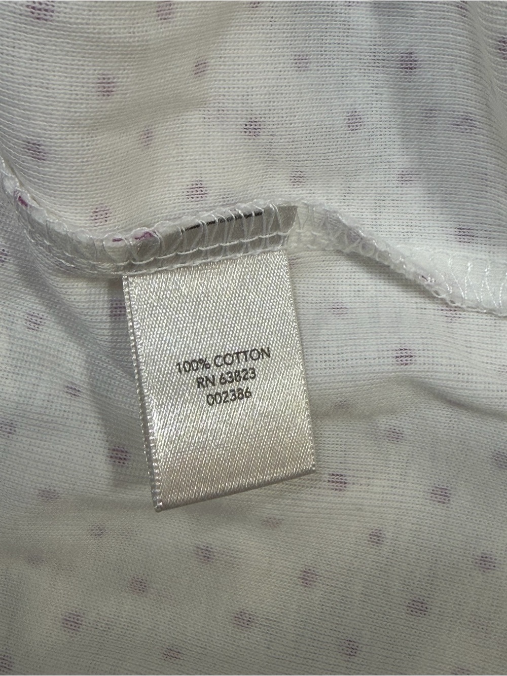 CJ Banks Cream Tank Top with Pink Polka Dots - Picture 5 of 6